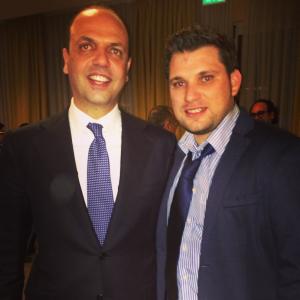 Il ministro Alfano e Ivan De Grandis